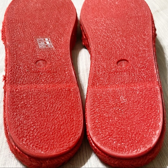 Free People Beach Front Espadrille Red Sandal - Picture 7 of 8